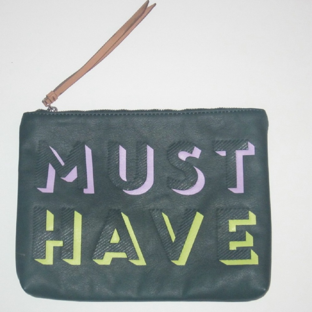 Banana Republic Must Have Leather Like Clutch Bag